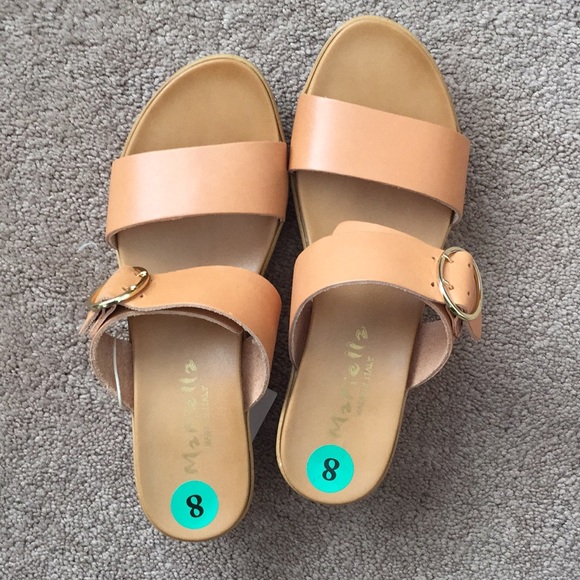 Mariella Made in Italy Platform Leather Sandals - Picture 5 of 7